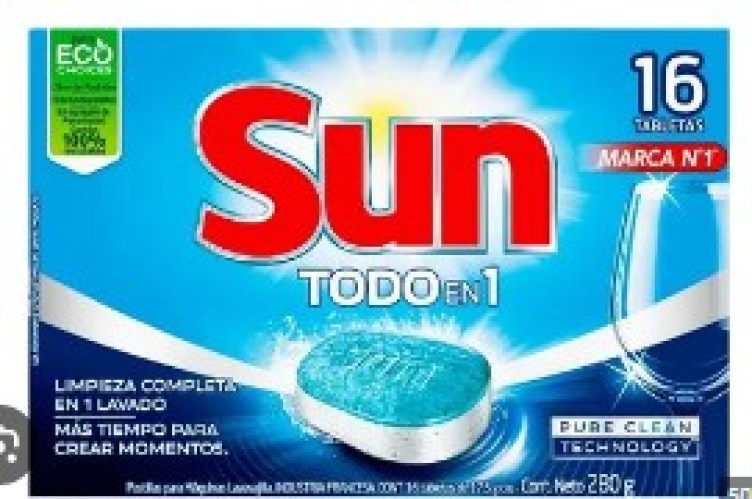 pastillas lavavajillas sun 20 un